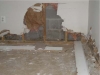 Destroyed Drywall and Insulation
