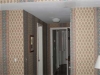 Densely Patterned Wallpaper Makes Room Seem Cluttered