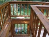 Staining Restores Warm Wood Color on Deck