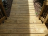 Staining Brings Glow to Wooden Stairs