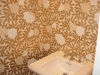 Wallpaper Brings Action to Bathroom Space