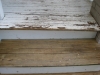 Damaged Wood and Paint on Stairs